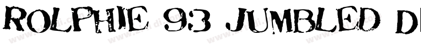 Rolphie 93 Jumbled D字体转换